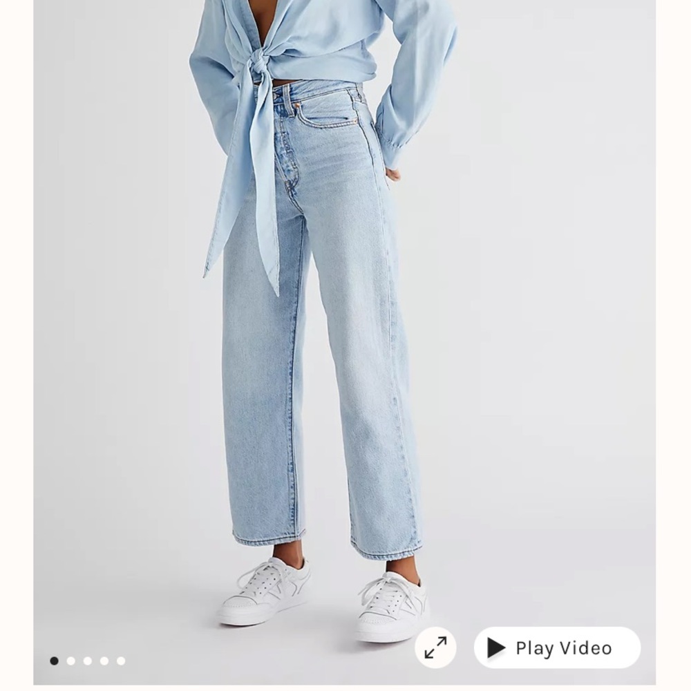 Free people wide leg Jean